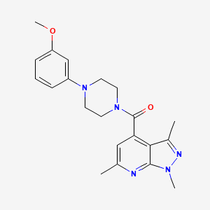 [4-(3-methoxyphenyl)piperazino](1,3,6-trimethyl-1H-pyrazolo[3,4-b]pyridin-4-yl)methanone - 