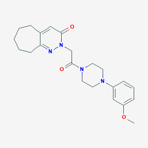 2-{2-[4-(3-methoxyphenyl)piperazino]-2-oxoethyl}-2,5,6,7,8,9-hexahydro-3H-cyclohepta[c]pyridazin-3-one - 