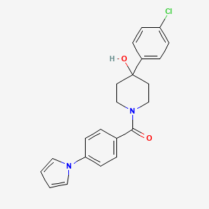 4-(4-chlorophenyl)-1-[4-(1H-pyrrol-1-yl)benzoyl]-4-piperidinol - 