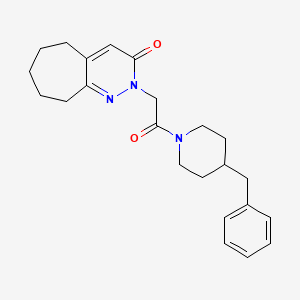 2-[2-(4-benzylpiperidino)-2-oxoethyl]-2,5,6,7,8,9-hexahydro-3H-cyclohepta[c]pyridazin-3-one - 
