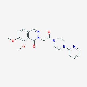 7,8-dimethoxy-2-(2-oxo-2-(4-(pyridin-2-yl)piperazin-1-yl)ethyl)phthalazin-1(2H)-one - 