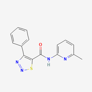 N-(6-methylpyridin-2-yl)-4-phenyl-1,2,3-thiadiazole-5-carboxamide - 