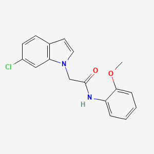 2-(6-chloro-1H-indol-1-yl)-N-(2-methoxyphenyl)acetamide - 