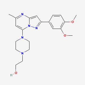 2-{4-[2-(3,4-Dimethoxyphenyl)-5-methylpyrazolo[1,5-a]pyrimidin-7-yl]piperazin-1-yl}ethanol - 