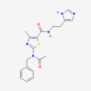 2-[acetyl(benzyl)amino]-N-[2-(1H-imidazol-4-yl)ethyl]-4-methyl-1,3-thiazole-5-carboxamide - 