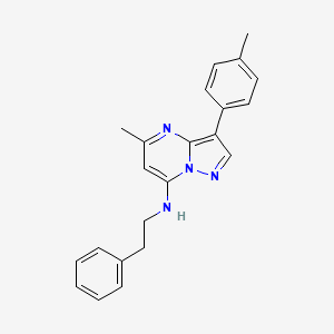 5-methyl-3-(4-methylphenyl)-N-(2-phenylethyl)pyrazolo[1,5-a]pyrimidin-7-amine - 