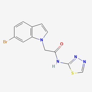 2-(6-bromo-1H-indol-1-yl)-N-(1,3,4-thiadiazol-2-yl)acetamide - 
