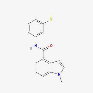 1-methyl-N-[3-(methylsulfanyl)phenyl]-1H-indole-4-carboxamide - 