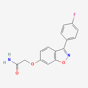 2-{[3-(4-Fluorophenyl)-1,2-benzoxazol-6-yl]oxy}acetamide - 