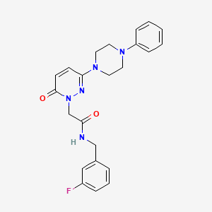 N-(3-fluorobenzyl)-2-(6-oxo-3-(4-phenylpiperazin-1-yl)pyridazin-1(6H)-yl)acetamide - 