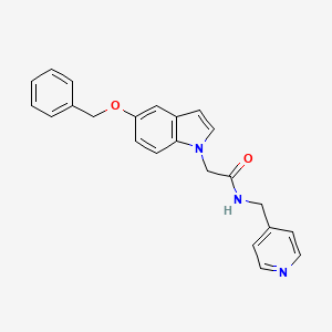 2-[5-(benzyloxy)-1H-indol-1-yl]-N-(4-pyridinylmethyl)acetamide - 