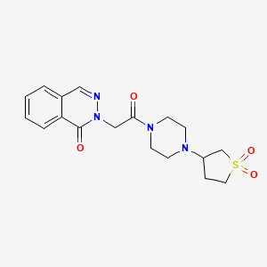 2-(2-(4-(1,1-dioxidotetrahydrothiophen-3-yl)piperazin-1-yl)-2-oxoethyl)phthalazin-1(2H)-one - 