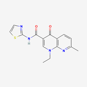 1-ethyl-7-methyl-4-oxo-N-(1,3-thiazol-2-yl)-1,4-dihydro-1,8-naphthyridine-3-carboxamide - 
