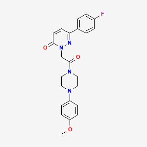 6-(4-fluorophenyl)-2-{2-[4-(4-methoxyphenyl)piperazino]-2-oxoethyl}-3(2H)-pyridazinone - 