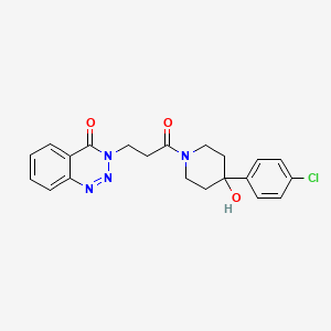 3-{3-[4-(4-chlorophenyl)-4-hydroxypiperidino]-3-oxopropyl}-1,2,3-benzotriazin-4(3H)-one - 
