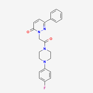 2-(2-(4-(4-fluorophenyl)piperazin-1-yl)-2-oxoethyl)-6-phenylpyridazin-3(2H)-one - 