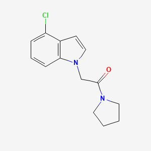 4-chloro-1-[2-oxo-2-(1-pyrrolidinyl)ethyl]-1H-indole - 