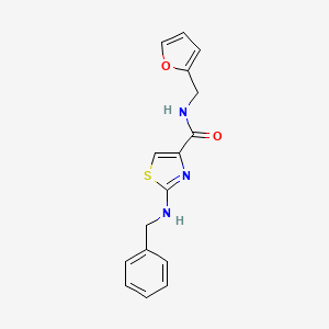 2-(benzylamino)-N-(2-furylmethyl)-1,3-thiazole-4-carboxamide - 