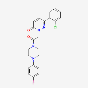 6-(2-chlorophenyl)-2-{2-[4-(4-fluorophenyl)piperazino]-2-oxoethyl}-3(2H)-pyridazinone - 