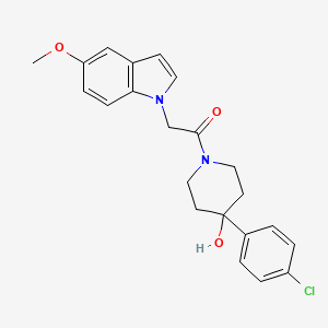 4-(4-chlorophenyl)-1-[(5-methoxy-1H-indol-1-yl)acetyl]-4-piperidinol - 