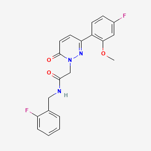 N-(2-fluorobenzyl)-2-[3-(4-fluoro-2-methoxyphenyl)-6-oxopyridazin-1(6H)-yl]acetamide - 