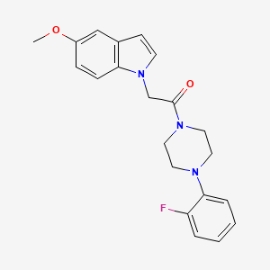 1-[4-(2-fluorophenyl)piperazin-1-yl]-2-(5-methoxy-1H-indol-1-yl)ethanone - 