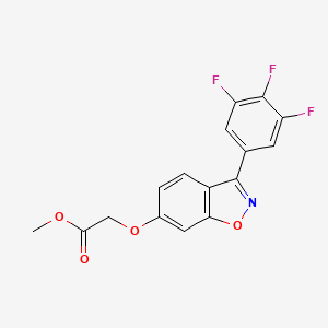 Methyl {[3-(3,4,5-trifluorophenyl)-1,2-benzoxazol-6-yl]oxy}acetate - 