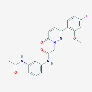 N-[3-(acetylamino)phenyl]-2-[3-(4-fluoro-2-methoxyphenyl)-6-oxopyridazin-1(6H)-yl]acetamide - 