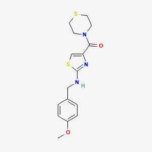 N-(4-methoxybenzyl)-4-(4-thiomorpholinylcarbonyl)-1,3-thiazol-2-amine - 