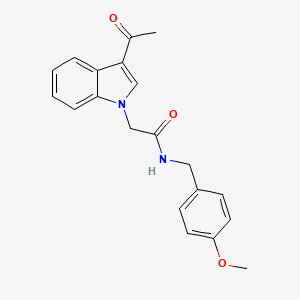 2-(3-acetyl-1H-indol-1-yl)-N-(4-methoxybenzyl)acetamide - 