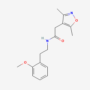 2-(3,5-dimethyl-1,2-oxazol-4-yl)-N-[2-(2-methoxyphenyl)ethyl]acetamide - 