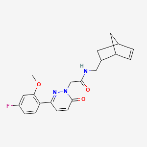 N-(bicyclo[2.2.1]hept-5-en-2-ylmethyl)-2-(3-(4-fluoro-2-methoxyphenyl)-6-oxopyridazin-1(6H)-yl)acetamide - 