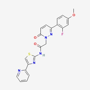 2-[3-(2-fluoro-4-methoxyphenyl)-6-oxopyridazin-1(6H)-yl]-N-[(2Z)-4-(pyridin-2-yl)-1,3-thiazol-2(3H)-ylidene]acetamide - 