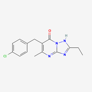 6-(4-chlorobenzyl)-2-ethyl-5-methyl[1,2,4]triazolo[1,5-a]pyrimidin-7(4H)-one - 