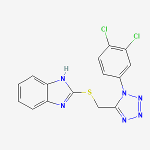 2-({[1-(3,4-dichlorophenyl)-1H-tetrazol-5-yl]methyl}sulfanyl)-1H-benzimidazole - 