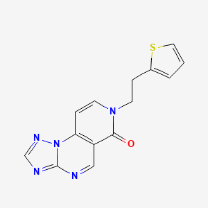 7-[2-(thiophen-2-yl)ethyl]pyrido[3,4-e][1,2,4]triazolo[1,5-a]pyrimidin-6(7H)-one - 