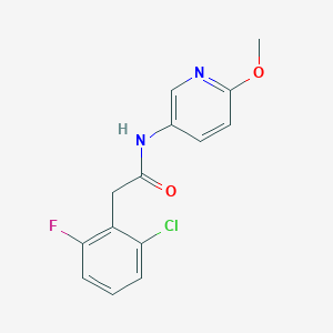 2-(2-chloro-6-fluorophenyl)-N-(6-methoxypyridin-3-yl)acetamide - 