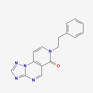 7-(2-phenylethyl)pyrido[3,4-e][1,2,4]triazolo[1,5-a]pyrimidin-6(7H)-one - 