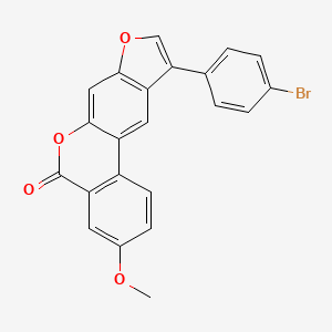 10-(4-bromophenyl)-3-methoxy-5H-benzo[c]furo[3,2-g]chromen-5-one - 