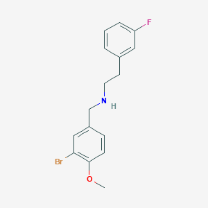 N-(3-bromo-4-methoxybenzyl)-2-(3-fluorophenyl)ethanamine - 
