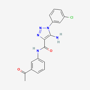 N-(3-acetylphenyl)-5-amino-1-(3-chlorophenyl)-1H-1,2,3-triazole-4-carboxamide - 