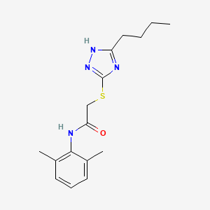 2-[(5-butyl-4H-1,2,4-triazol-3-yl)sulfanyl]-N-(2,6-dimethylphenyl)acetamide - 