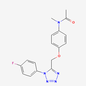 N-(4-{[1-(4-fluorophenyl)-1H-tetrazol-5-yl]methoxy}phenyl)-N-methylacetamide - 