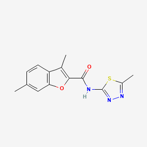 3,6-dimethyl-N-(5-methyl-1,3,4-thiadiazol-2-yl)-1-benzofuran-2-carboxamide - 