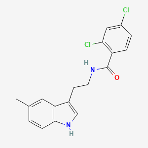 2,4-dichloro-N-[2-(5-methyl-1H-indol-3-yl)ethyl]benzamide - 