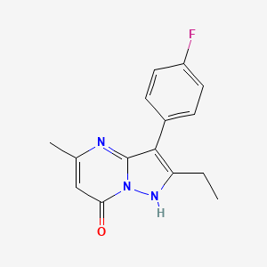 2-ethyl-3-(4-fluorophenyl)-5-methylpyrazolo[1,5-a]pyrimidin-7-ol - 