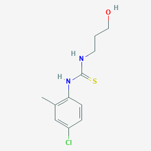 1-(4-Chloro-2-methylphenyl)-3-(3-hydroxypropyl)thiourea - 433253-63-5