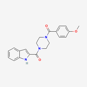 1H-indol-2-yl{4-[(4-methoxyphenyl)carbonyl]piperazin-1-yl}methanone - 