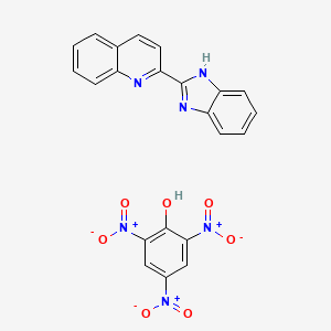2,4,6-trinitrophenol; 2-(1H-1,3-benzodiazol-2-yl)quinoline - 