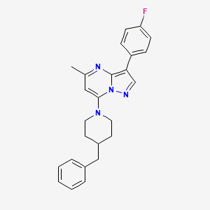 7-(4-Benzylpiperidin-1-yl)-3-(4-fluorophenyl)-5-methylpyrazolo[1,5-a]pyrimidine - 